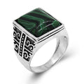 Green Stone Ring Men